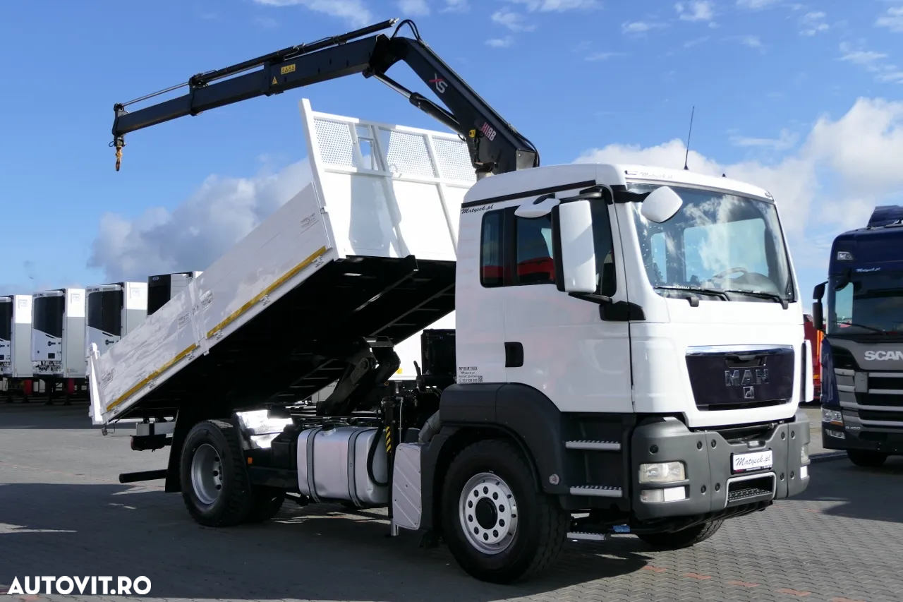 MAN TGS 18.400 / 4x4 / BASCULANTE - 4,7 M + HDS HIAB 111 inaltime: 7,4 m / MANUAL / PALET / RADIO CONTROL - 3