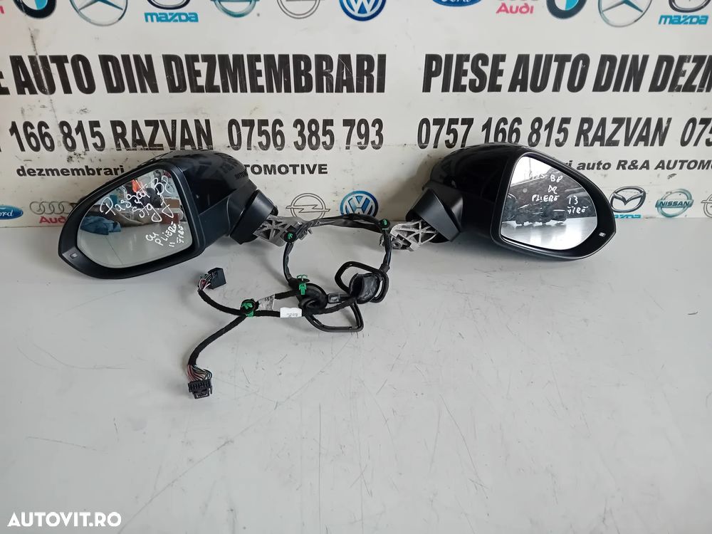 Oglinzi Oglinda Stanga Dreapta Vw Passat B8 2014-2020 Cu Rabatare Electrica Incalzire Volan Stanga - 1