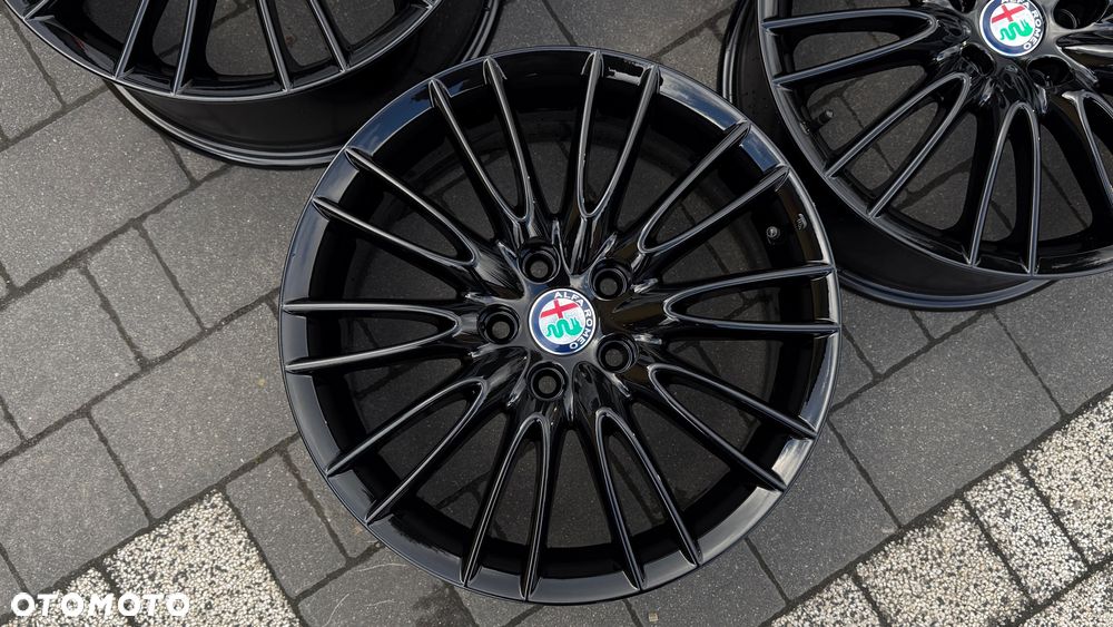 Alufelgi r17 Alfa Romeo 5x110 ET41 7.5J Koła felgi black brera 159 giulietta - 6