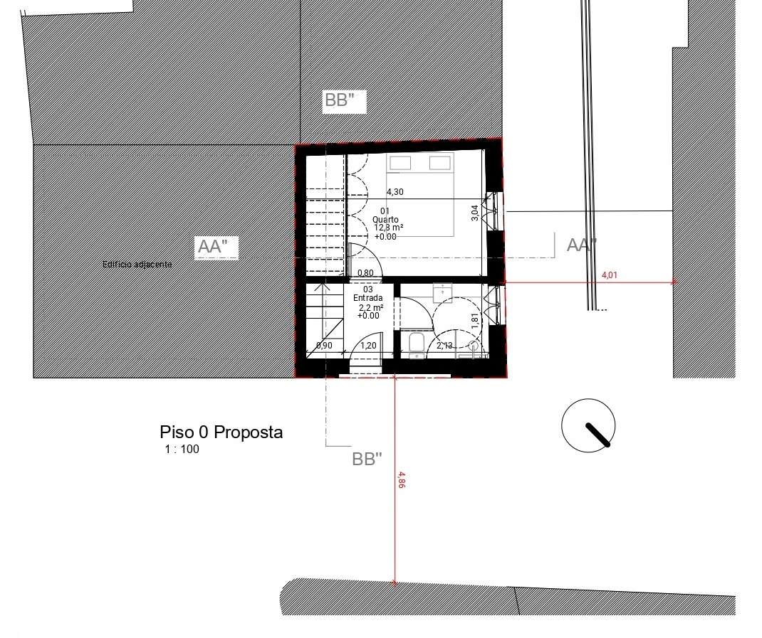 Ruína com Projecto Aprovado para T1 !!! - Grande imagem: 2/4