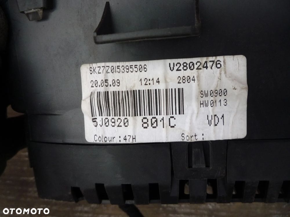 SKODA FABIA II 1.4 TDI IMMO ZESTAW STARTOWY045906019CE - 6