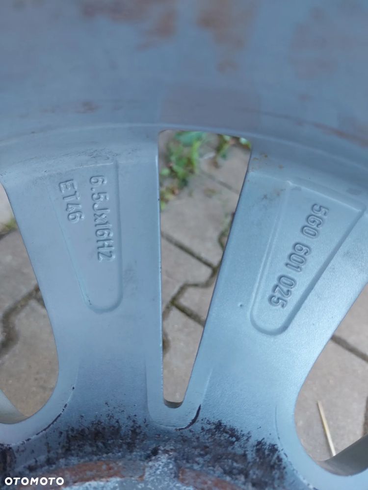 FELGI ALUFELGI 16 6.5J ET46 5X112 VW GOLF VI VII JAK NOWE! OE 5G0601025 - 11