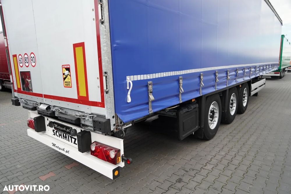 Schmitz Cargobull CORTINĂ / STANDARD / REMORCA DIN OȚEL - 9 M / ACOPERIȘ CULISANT / AXĂ CULISANTĂ / 2021 - 13