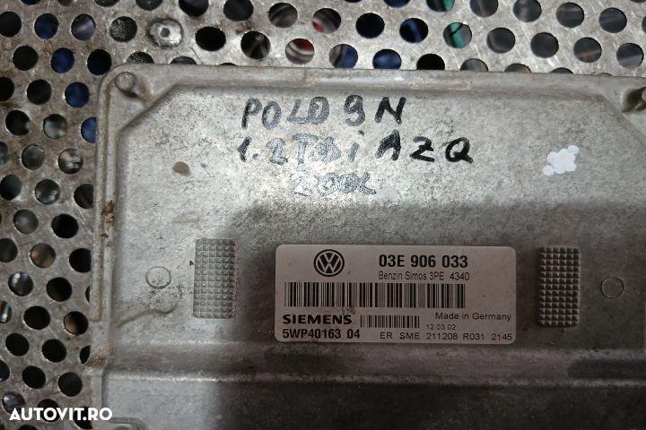 Calculator motor ECU 03E906033 03E906033 Volkswagen VW Polo 4 9N [200 - 3