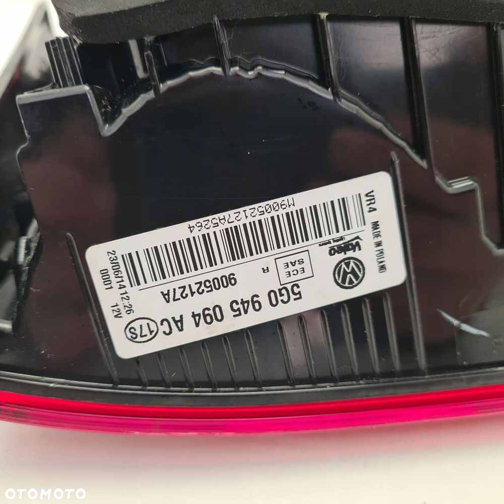 vw golf vii hb lampa tył prawa klapa 5g0945094ac - 2