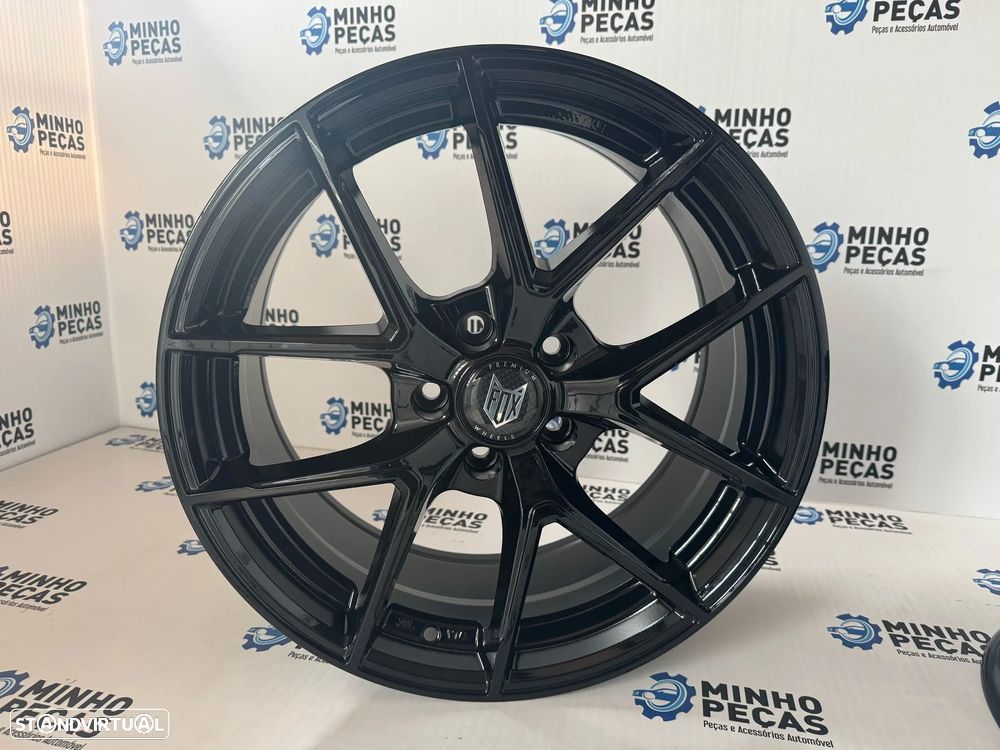 Jantes Fox FX5 em 18x8 (5x112) Preto Brilho - 7