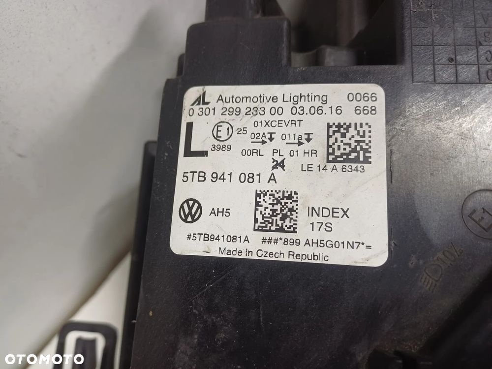 Lampa lewy przod vw touran III 3 full led europa - 5