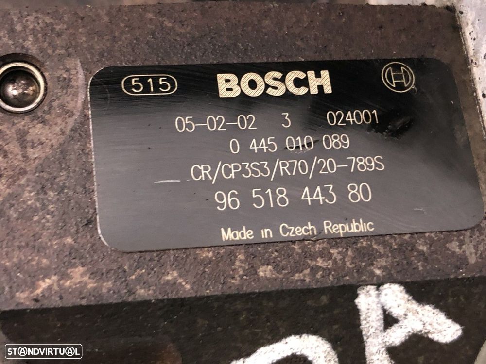 Bomba Alta Pressao FORD FOCUS II 1.6 TDCi 0445010089 0 445 010 089 MOTOR G8DA - 3