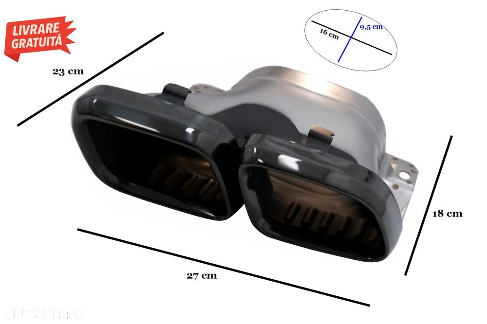 Ornamente tobe pentru sistemul de evacuare Mercedes C-Class W205 S205 C205 A205 C6- livrare gratuita - 8