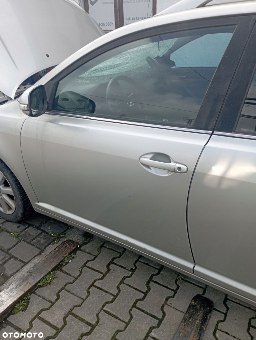 TOYOTA AVENSIS T25 LIFT KOMBI DRZWI LEWE PRZÓD PRZEDNIE GOŁE 1C0 - 1