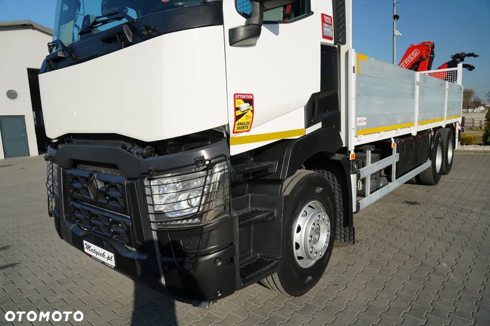 Renault C 430 / 6x4 / SKRZYNIOWY 7,2 M + HDS FASSI F215A / WYSÓW 10 M / STEROWANIE RADIOWE / WIDŁY / ROTATOR - 14