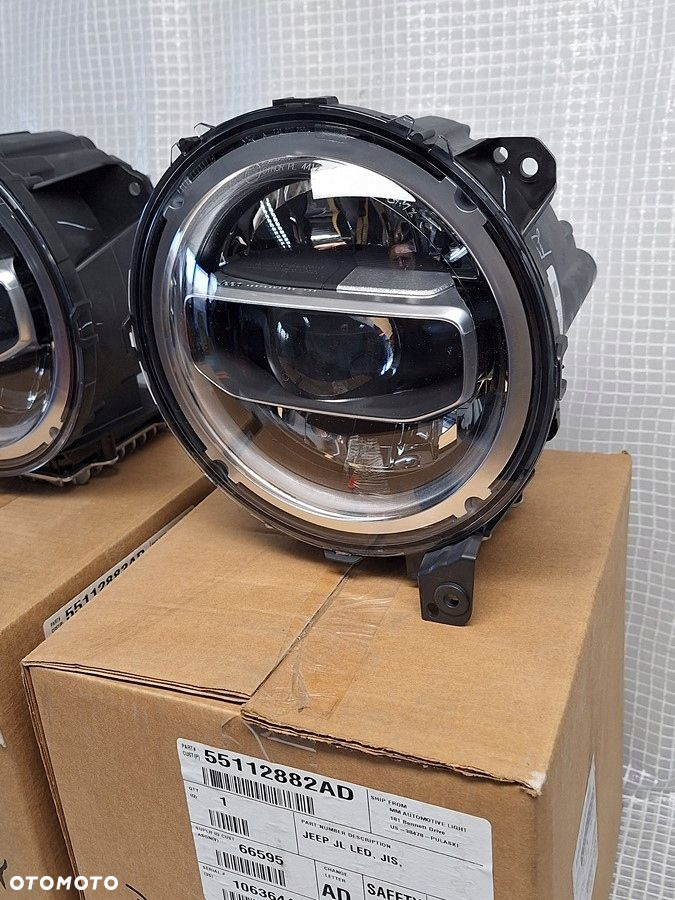 jeep wrangler jl 2018- lampa przod prawa led 3 pin orginal jeep mopar nowy - 5