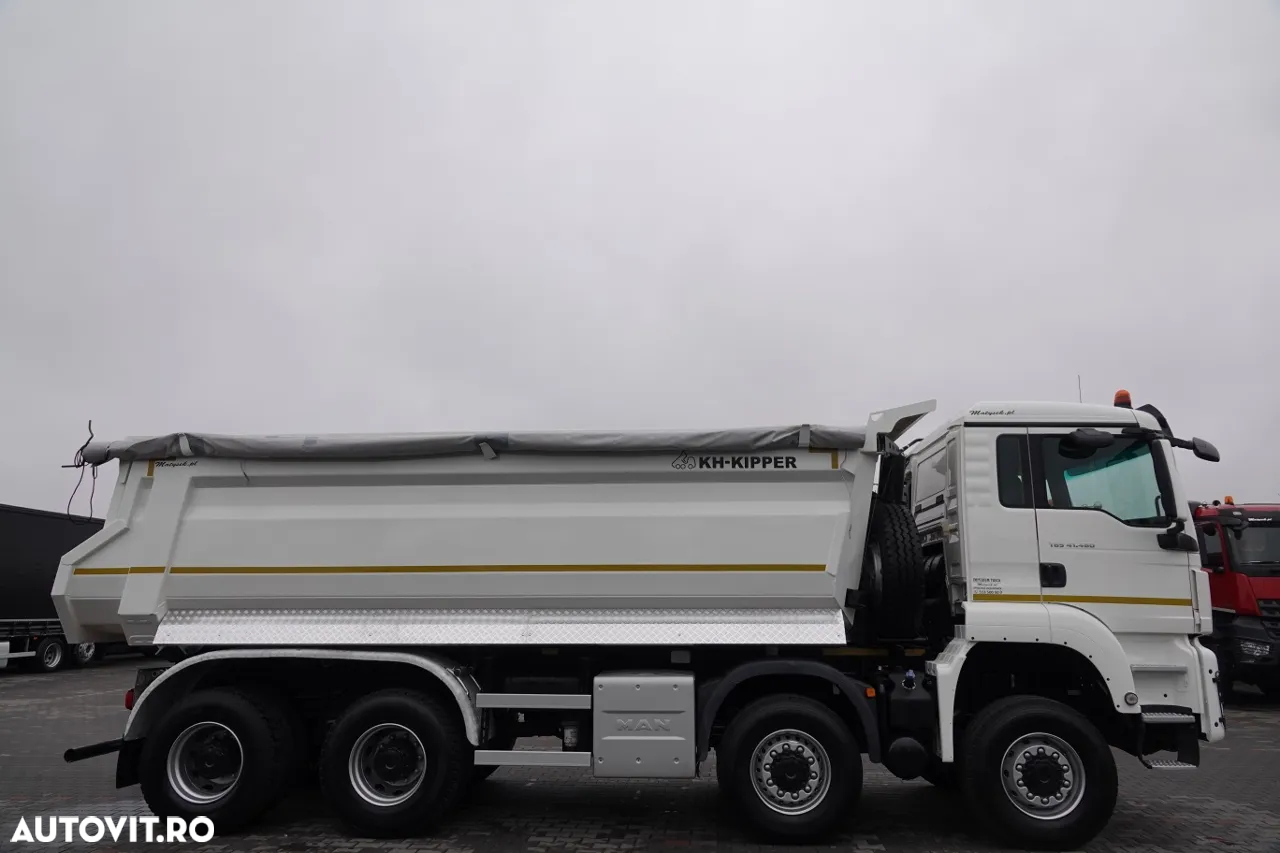 MAN TGS 41.460 / 8x8 / BASCULANTE SPATE / MANUAL / KH-KIPPER / EURO 6 / 2019 / CONTRACTUL DE SERVICE - 16