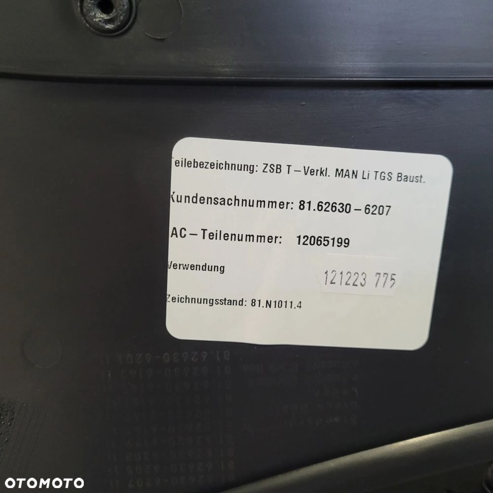 TAPICERKA DRZWI LH MAN TGS TGL NOWY ORYGINAŁ 81.62630-6207 CHWALIM116 - 3