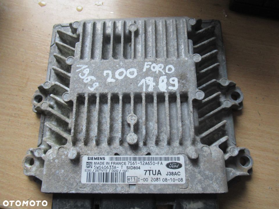 KOMPUTER STEROWNIK SILNIKA FORD 7S61-12A650-FA  5WS40633A-T