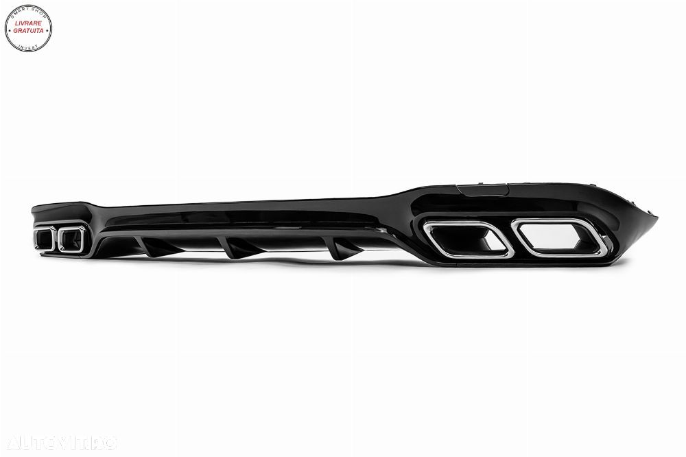 Difuzor Bara Spate Mercedes E-Class W213 S213 Sport Line (2016-2019) Negru Lucios- livrare gratuita - 2