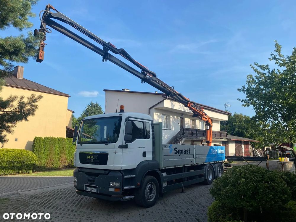 MAN TGA 26.390 / HDS TEREX ATLAS 165.2E / WYSIĘG 123m / PILOT / ROTATOR / BLOKADA MOSTU / SKRĘTNA I PODNOSZONA OŚ / IMPORT FRANCJA - 1