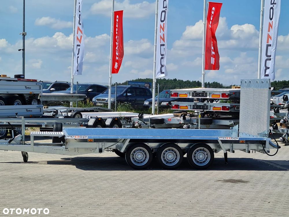 TEMARED DOSTAWA! Przyczepa BUILDER 3 wym. 400x180x30 do przewozu MINIKOPARKI, sprzętu budowlanego! TRAP, 3 osie, DMC 3500kg - 5