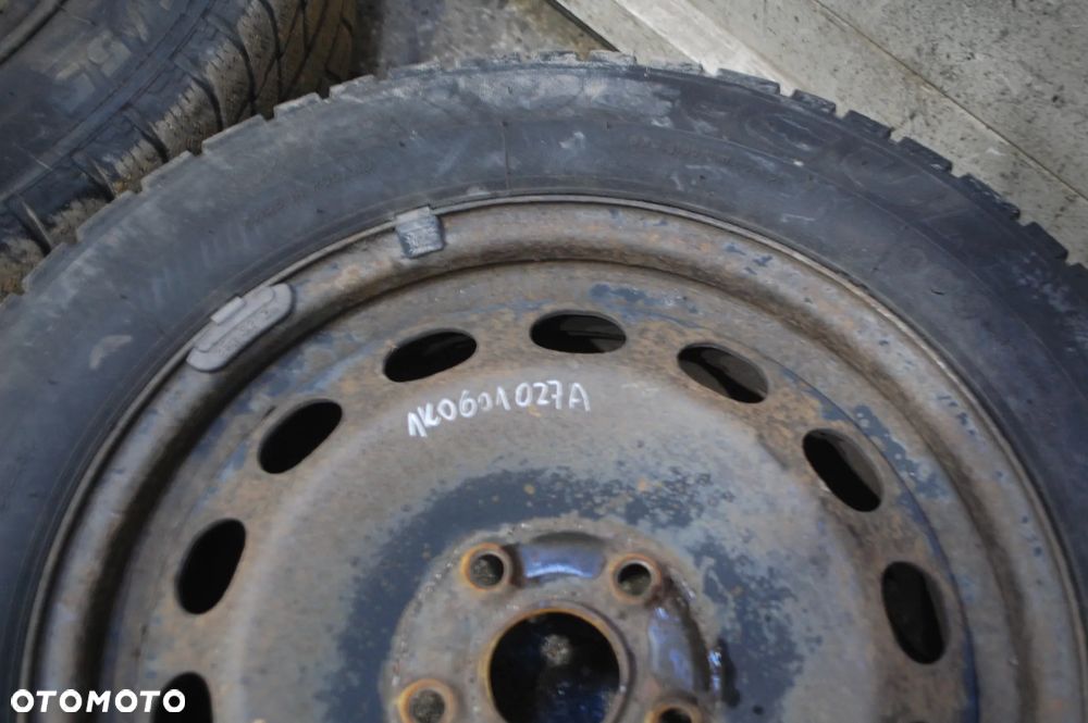 FELGI STALOWE + OPONY ZIMOWE 205/55R16 1K0601027A 5X112 ET50 6.5J SEAT LEON II VW SKODA AUDI - 6