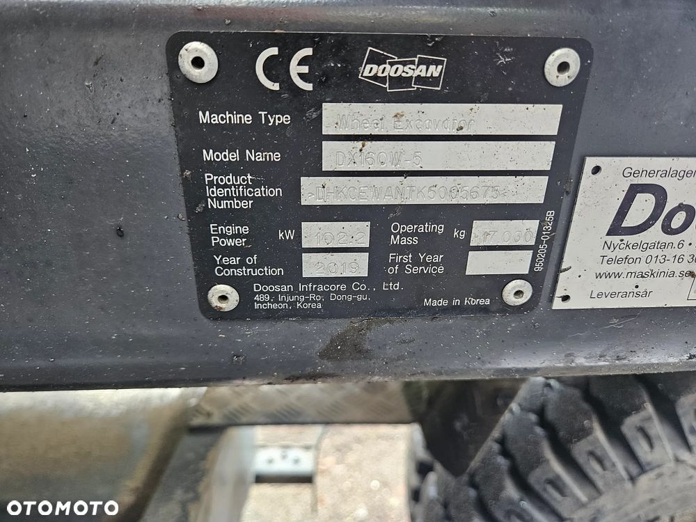 Doosan dx160w - 22