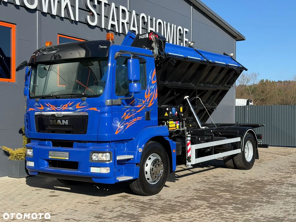 MAN TGM TGL TGS 18.250 // wywrotka 3-S + HDS HMF 1420 - K2 // E5 // budowlanka //żuraw dzwig kran crane // Świeżo sprowadzony!! - 17