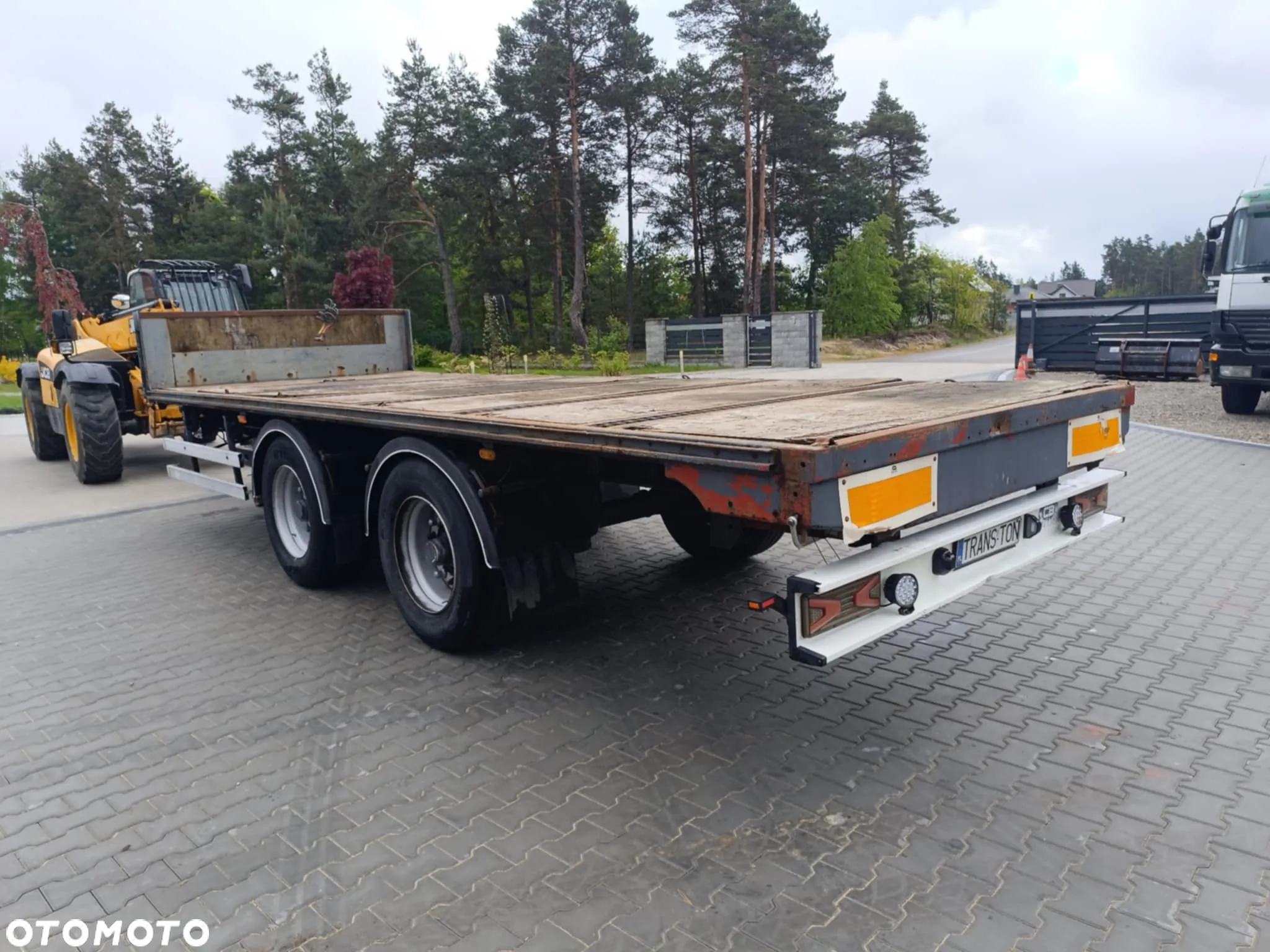 Schmitz Cargobull tandem 2 osie 2007 rok BPW dolny zaczep 6,9 dł platforma - 7