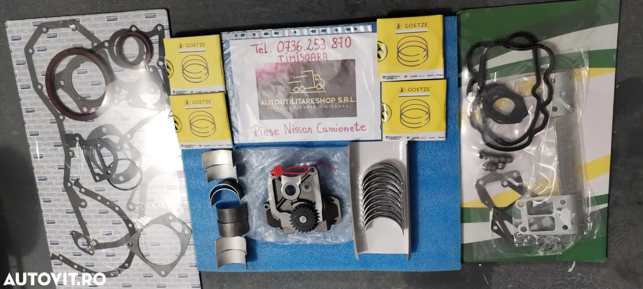 GARNITURA CHIULOASA NISSAN 2.8 A4.28 si  4.0 B4.40 TRADE 2.8 L35-08 L35-09 EBRO PIESE MOTOR SEGMENTI CUZINETI PISTON CAMASA CILINDRU - 11