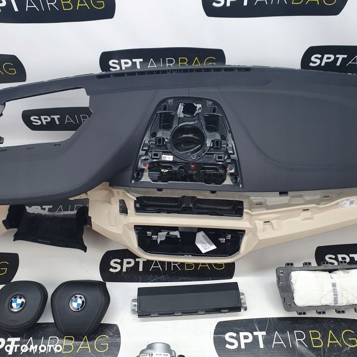 BMW G32 SERIA 6 DESKA ROZDZIELCZA KONSOLA KOKPIT PULPIT PODUSZKI AIRBAG AIR BAG PASY KIT SET - 3