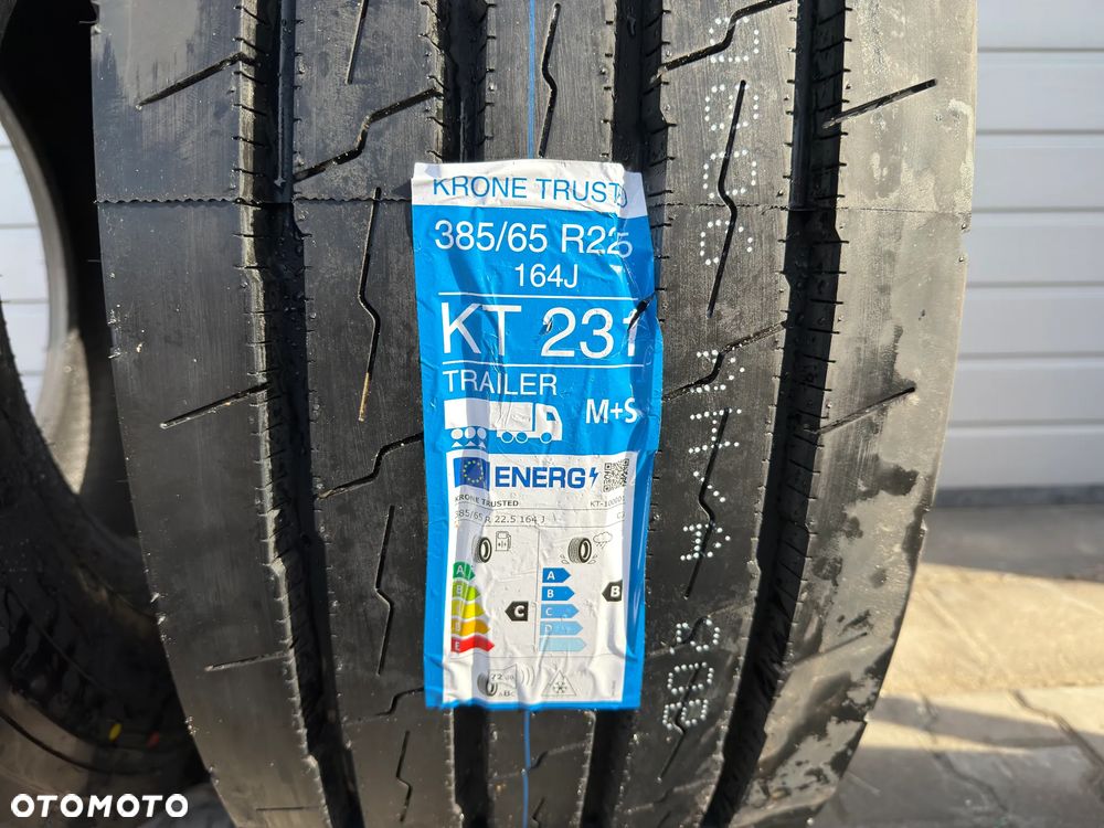 Nowe opony KRONE 18mm bieżnika 385/65 22.5' - 4
