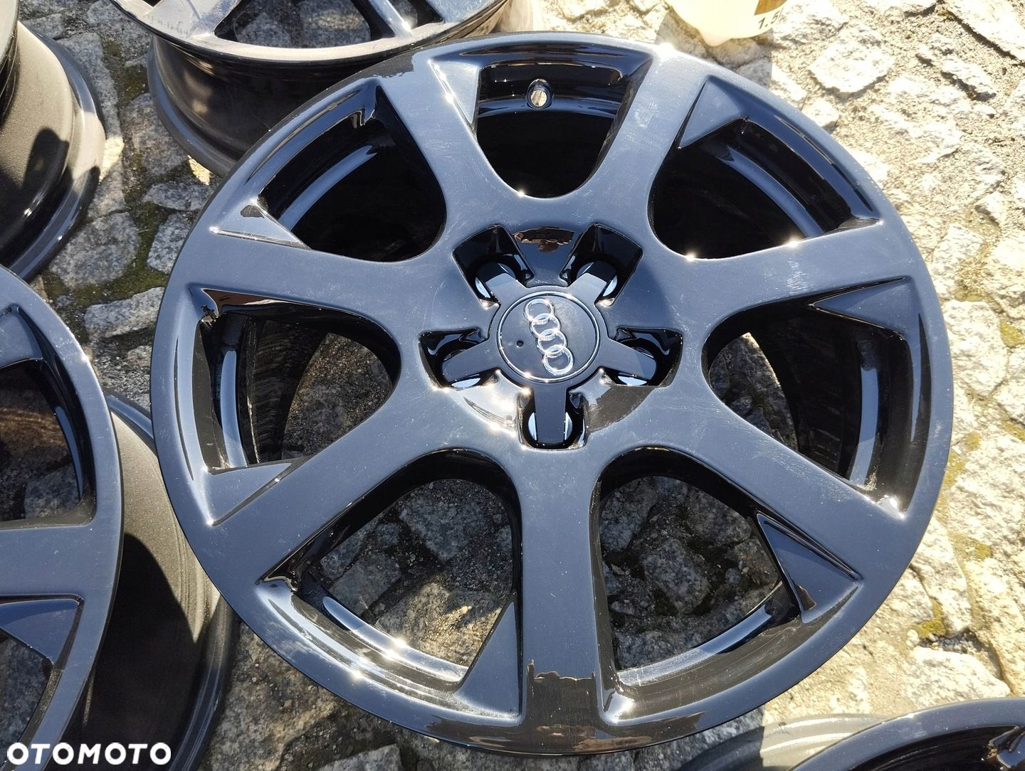 Felgi Alu Audi Q5 8R a6 a4 5x112 17 Czarny połysk - 6