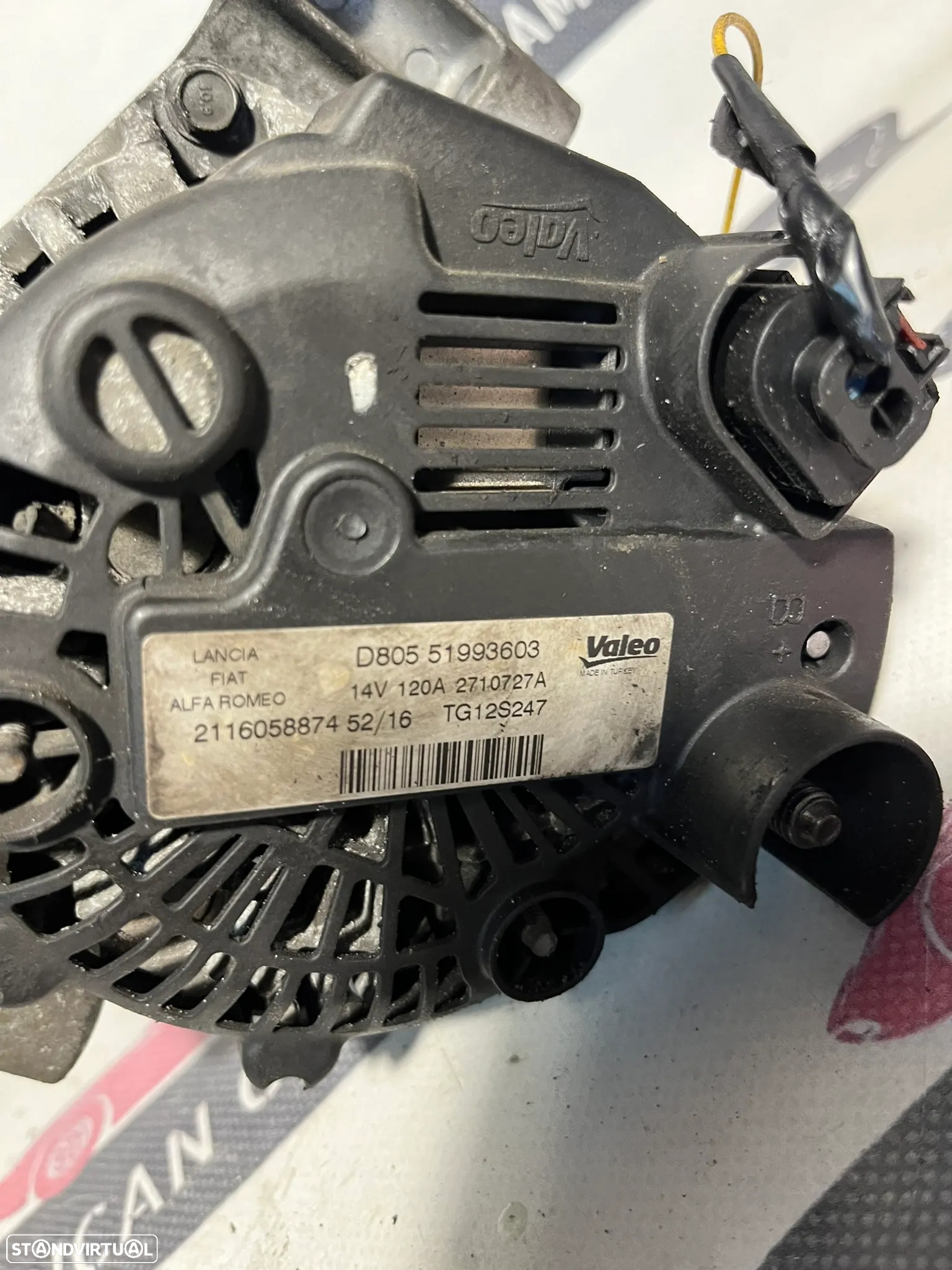 Alternador Fiat / Peugeot / Alfa Romeo / Opel 1.3 diesel, ano 2018. - 2