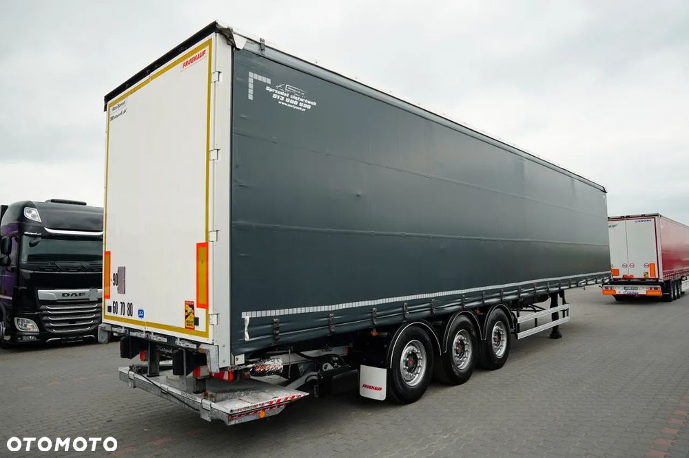 Fruehauf / FIRANKA / STANDARD / WINDA 2 000 kg / MOCNA PODŁOGA SZYNA DESKA / OSIE SAF - 6
