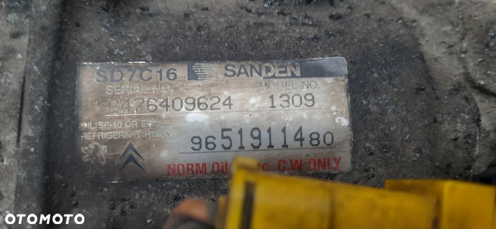 Citroen Peugeot 1.6 hdi E-HDI ROZRUSZNIK 9662854180 TS22E26 Alternator 9678048880 cl15 Sprężarka Kompresor klimatyzacji 9800839580 sd7c16 sd7cbf - 28