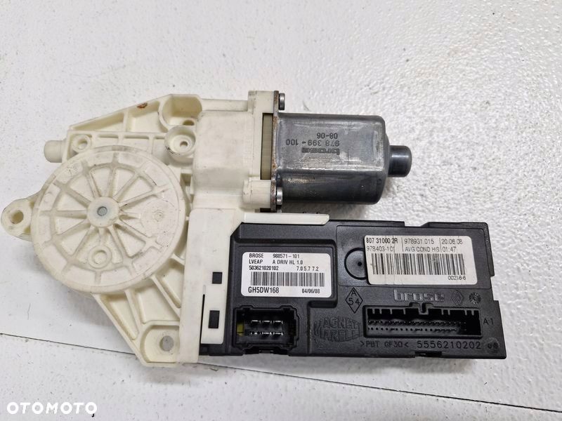 RENAULT LAGUNA 3 III SILNICZEK SZYBY DRZWI LEWY PRZÓD PRZEDNI 807310002R - 5