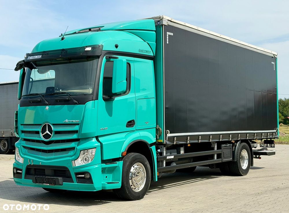 Mercedes-Benz ACTROS 1845 / FIRANKA / WINDA / 18 EUROPALET / ALUSY / 8 000 KG ŁADOWNOŚCI / 2018 ROK / SPROWADZONY / AUTOMAT / SYPIALKA / EURO 6 - 1