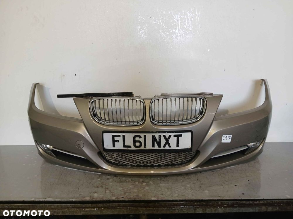 ^ ZDERZAK PRZÓD PRZEDNI DO BMW SERII 3 E90 E91 PLATINUM BRONZE ZŁOTY PIASKOWY LIFT FL HALOGENY - 1
