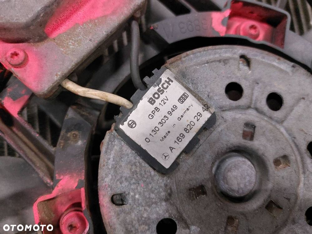 CHŁODNICA WODY KLIMATYZACJI WENTYLATORY MERCEDES-BENZ W169 A200 2.0 8V - 3