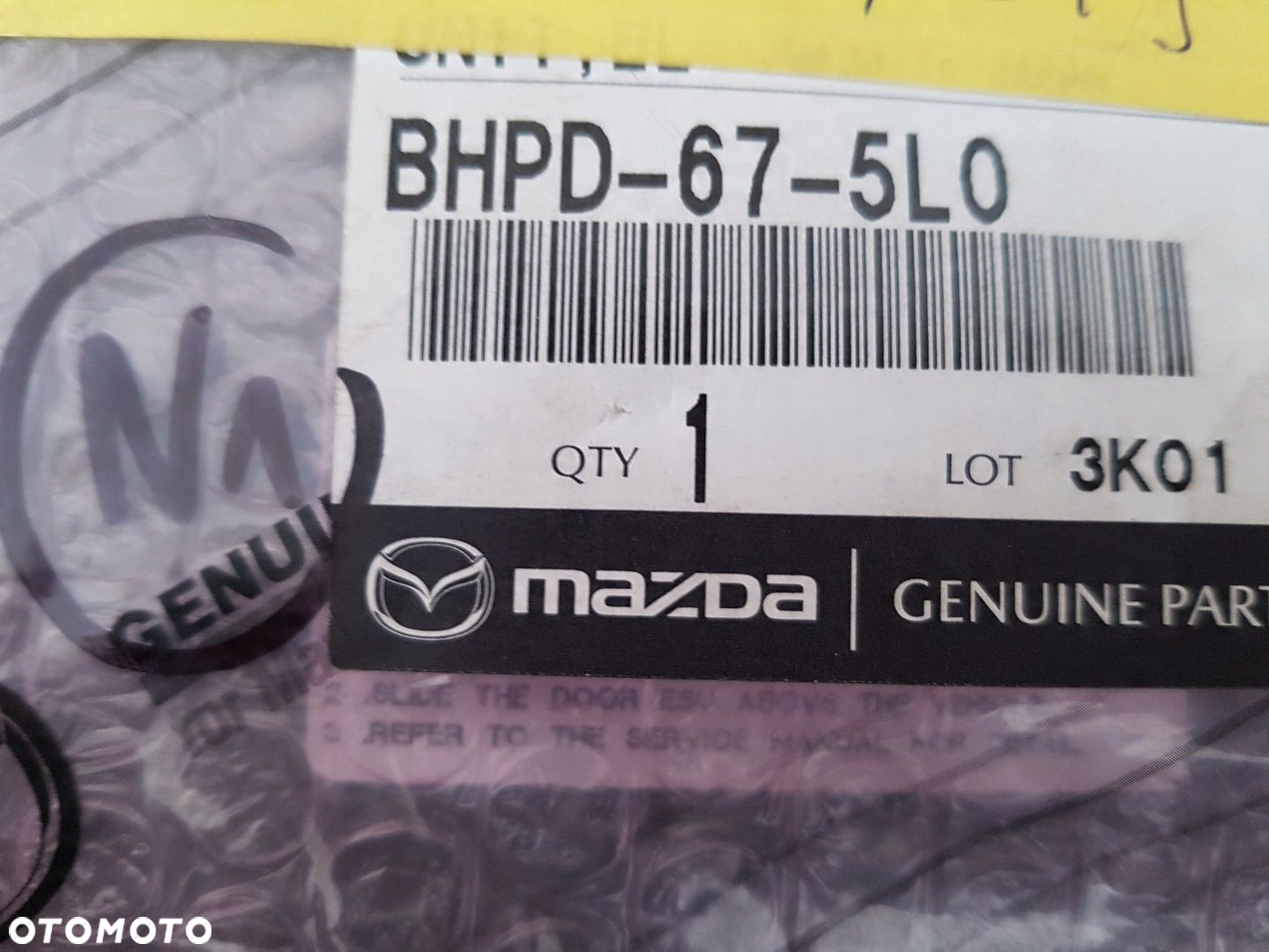 MAZDA 3 moduł ecu sterownik komputer BHPD-675L0 BHPD-67-5L0 K0935 - 5