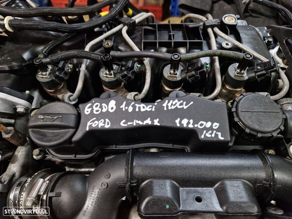 Motor usado G8DB FORD C-MAX 1.6 TDCI 110CV CMAX PEUGEOT CITROEN G8DA FOCUS - 2