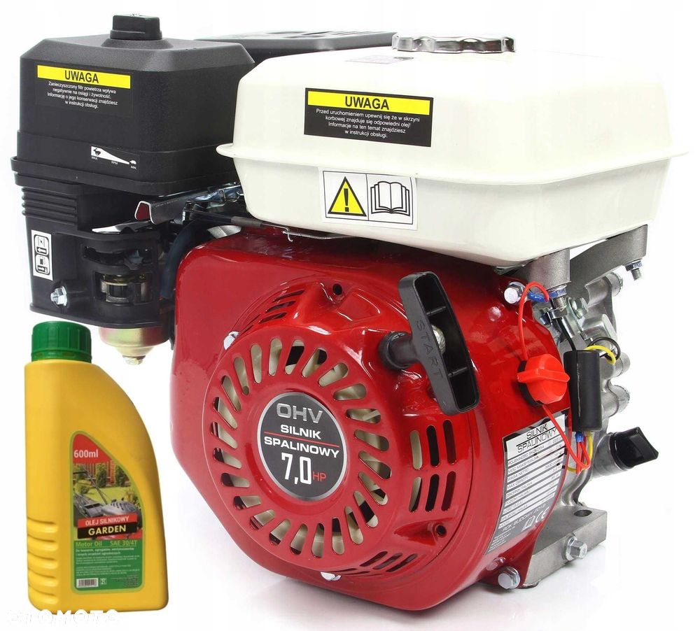 SILNIK spalinowy zagęszczarki 7KM + SPRZĘGŁO 115/20mm+olej - 11