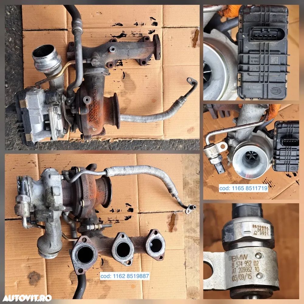 Turbina alternator fulie compresor instalatie electrica motor vas expansiune bmw 216 active tourer F45 B37 - 2