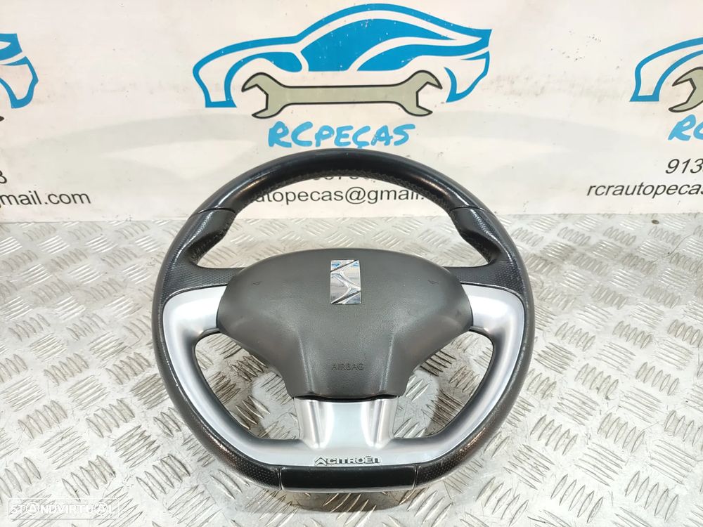 VOLANTE GUIADOR COMPLETO ORIGINAL CITROEN DS3 DS 3 96883081ZD PELE AIRBAG