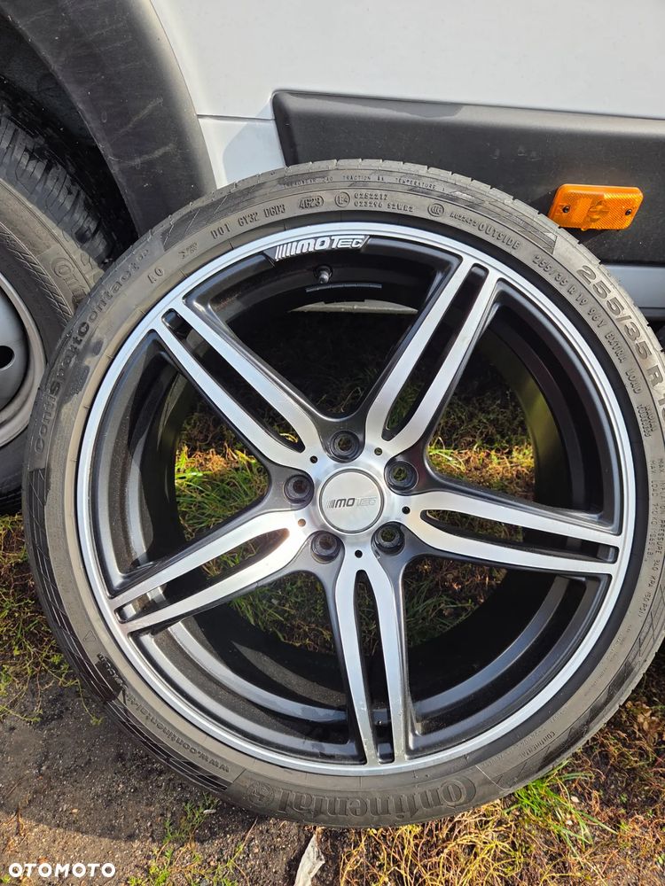 Koła letnie Felgi aluminiowe Motec MCT4-8519 19 Cali 8.5Jx19H2 5x112 ET 45 57,1 255/35R19 96Y Dot 4822 2022 Rok Continental ContiSportContact 5P - 4