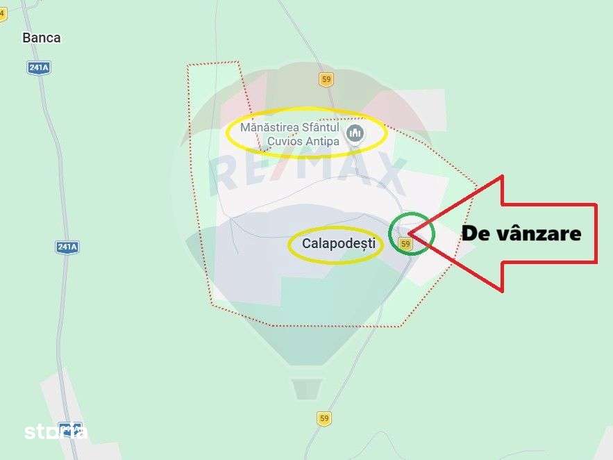 Teren intravilan cu constructie veche in Calapodesti Valu Morii Bacau - Imagine principală: 4/4