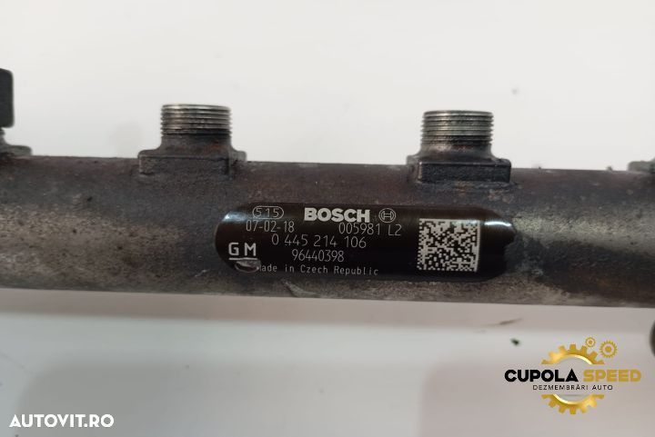 Rampa injectoare 2.0CDTI Z20DMH LLW 0445214106 96440398 Chevrolet Cap - 2