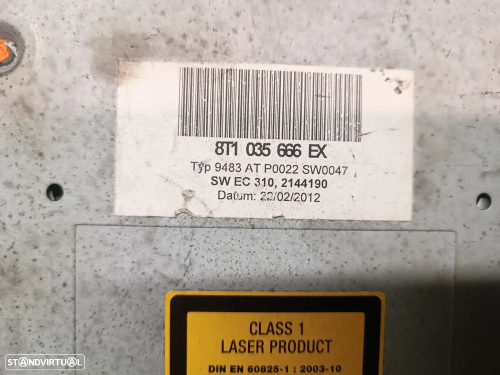 LEITOR CD / NAVEGAÇÃO MULTIMEDIA AUDI A4 A5 REF. 8T1035666EX - 5