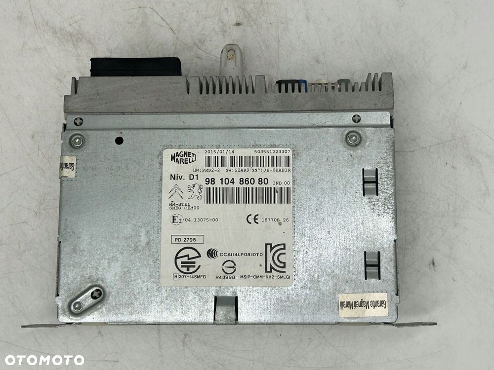 radioodtwarzacz stacja multimedialna citroen grand picasso 9810486080 - 2