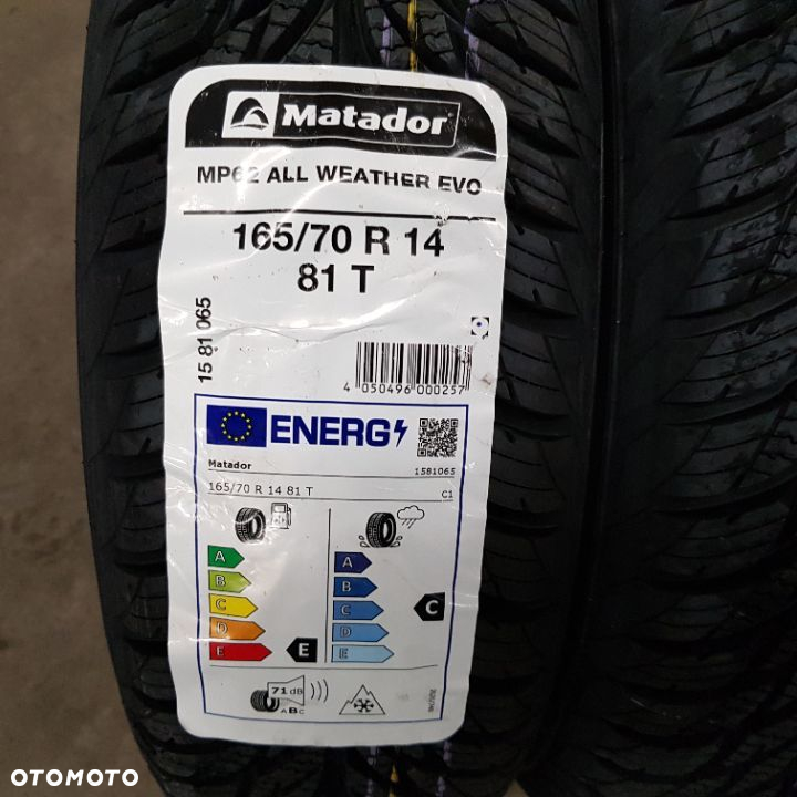 4x 165/70R14 Matador MP62 All Weather Evo Nowy komplet opon całorocznych Poznań - 2