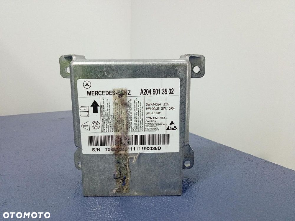 MERCEDES C W204 LIFT DESKA ROZDZIELCZA PODUSZKI PASY SENSOR EU 2046805787 - 5