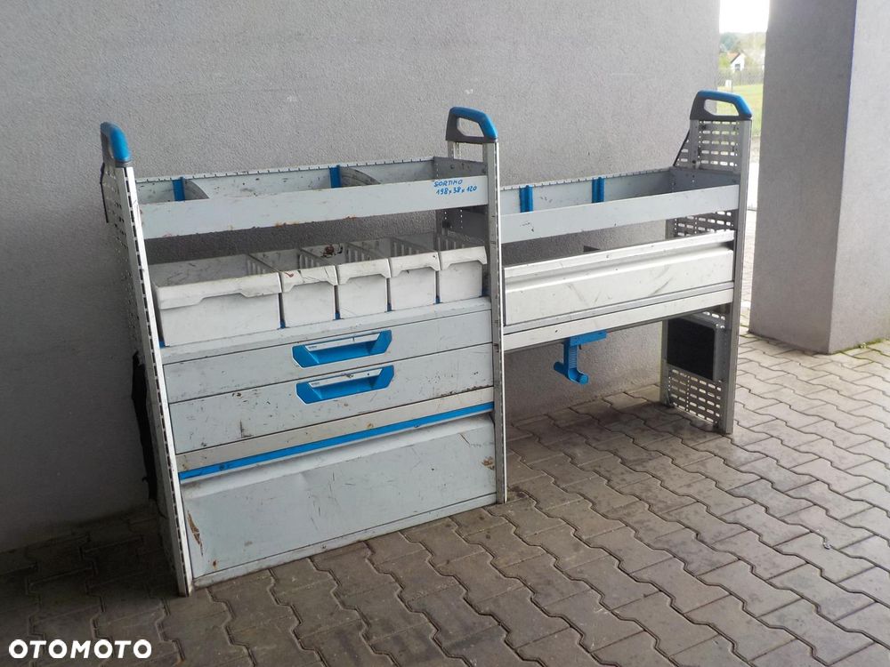 BUS VW T5 T6 TRAFIC VIVARO ZABUDOWA WARSZTATOWA SZAFKI REGAŁ SORTIMO 198X120CM